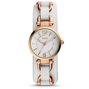 Watch strap Fossil ES3934 Leather Beige 7mm